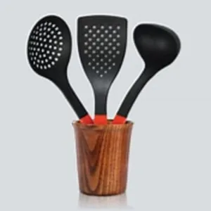 "Non-stick-safe cooking spoon set – heat resistant kitchen tools"