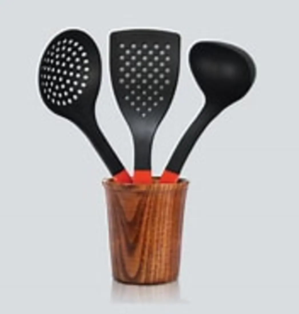 "Non-stick-safe cooking spoon set – heat resistant kitchen tools"