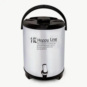 "14L water cooler with stainless steel exterior and plastic tank inside"