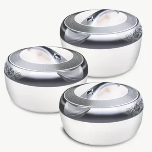 "Hisense 3pc insulated hot pot set – unbreakable ABS plastic body"