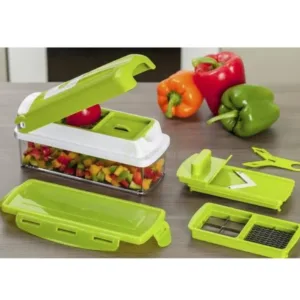 "Nicer Dicer dual vegetable cutter set with multiple functions"