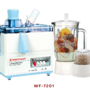 "WF-7201 juicer blender with glass jug and spice jar"
