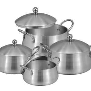 "10-piece Omega patela set – durable cookware for heavy use"