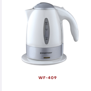 "WF-409 electric kettle – 1 liter with auto shut-off"