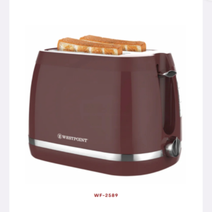 "WF-2589 two-slice toaster with browning control knob"