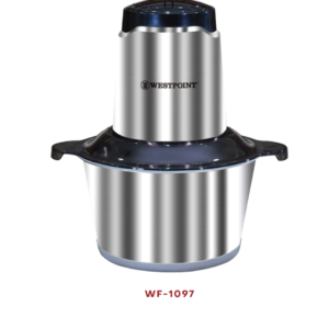 "WF-1098 handy chopper with steel bowl and transparent lid"