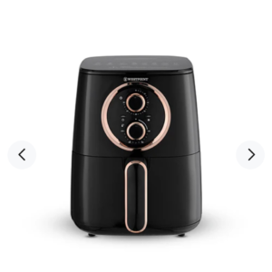 "8-liter air fryer WF-5254 with black finish and touch controls"