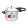 "Multi-size aluminum pressure cooker – strong body, heat resistant handle"