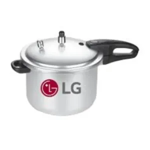 "Multi-size aluminum pressure cooker – strong body, heat resistant handle"