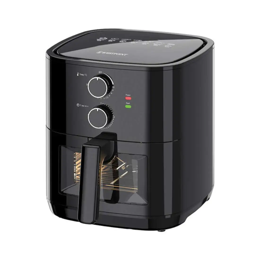 "Family-size air fryer WF-5256 with temperature control dial"