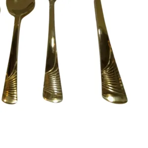 29-Piece Golden Cutlery Set with Stand – Premium Stainless Steel