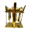 29-Piece Golden Cutlery Set with Stand – Premium Stainless Steel