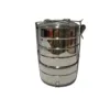 Stainless steel 3 khana hot & cool tiffin with bag and carrier