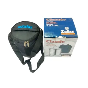 Stainless steel 2 khana hot & cool tiffin with bag and carrier