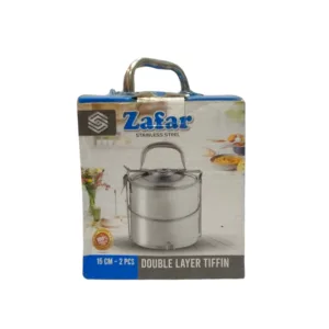 Stainless steel 2 khana hot & cool tiffin lunch box