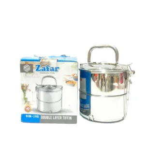 Stainless steel 2 khana hot & cool tiffin lunch box