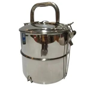 Stainless steel 2 khana hot & cool tiffin lunch box