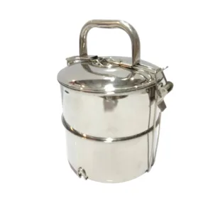Stainless steel 2 khana hot & cool tiffin lunch box