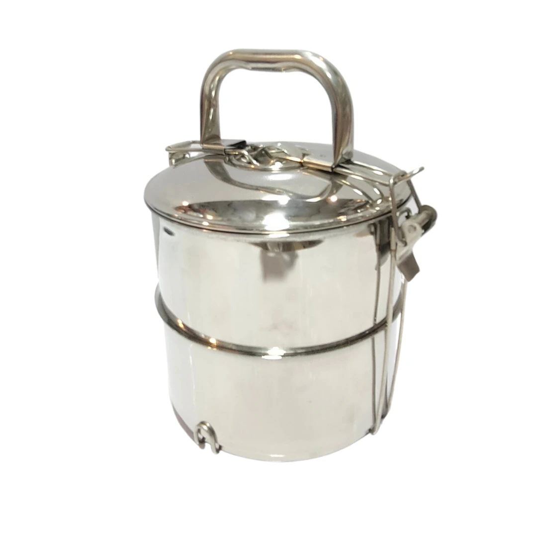 Stainless steel 2 khana hot & cool tiffin lunch box