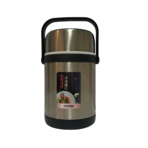 Stainless steel hot & cool lunch carrier with handle and extra inner bowl