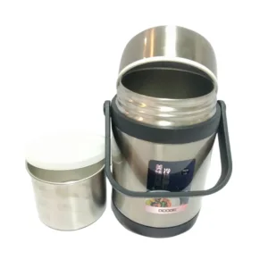 Stainless steel hot & cool lunch carrier with handle and extra inner bowl