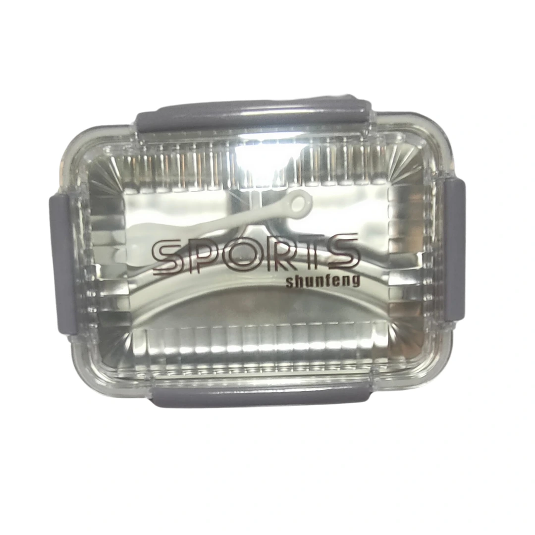 20250908_175004_0000 SmartLock hot & cool stainless steel tiffin with acrylic cover, silicon seal, 3 partitions, and spoon