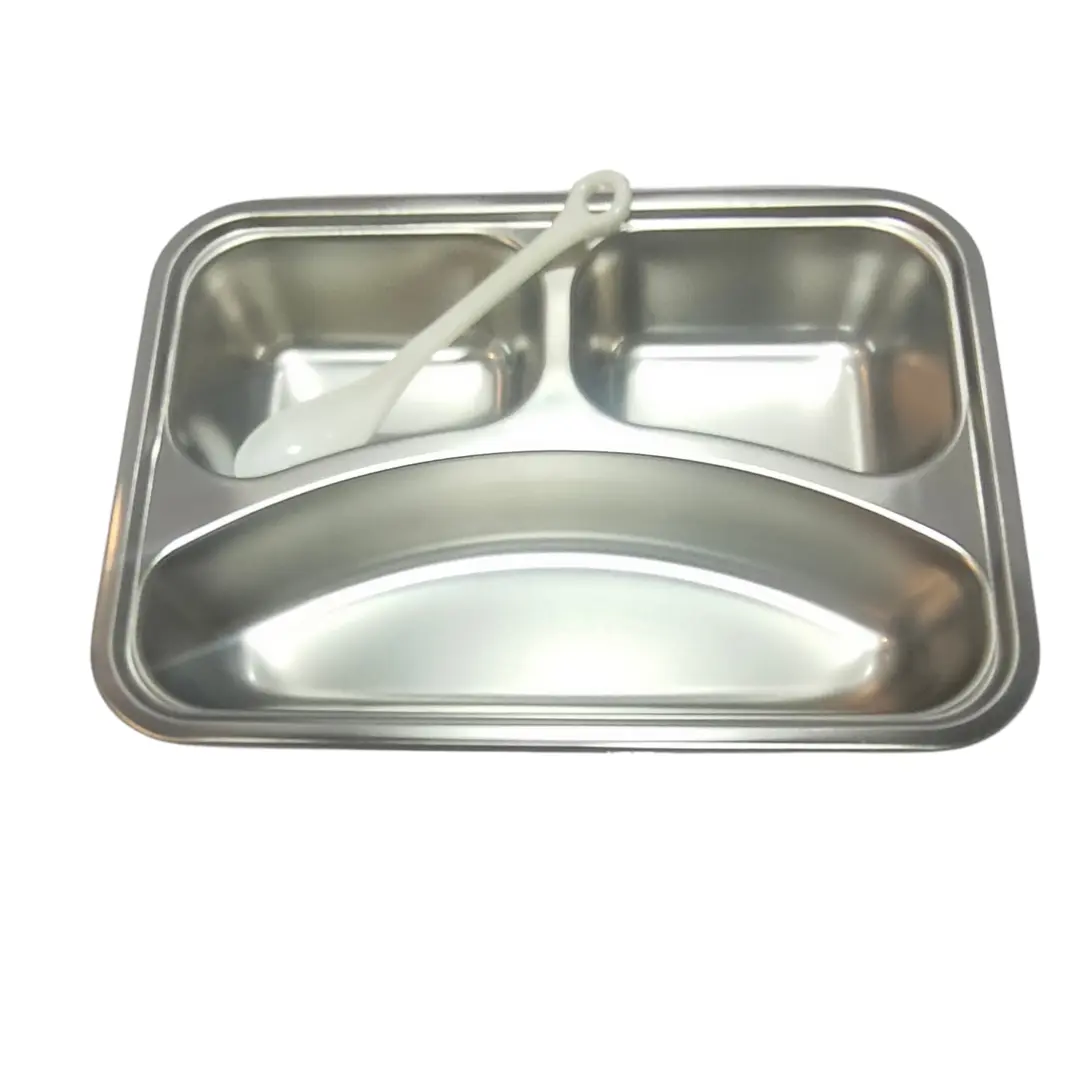 20250908_175412_0000 SmartLock hot & cool stainless steel tiffin with acrylic cover, silicon seal, 3 partitions, and spoon