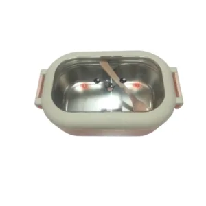 SmartLock hot & cool stainless steel 2 partition tiffin with acrylic cover, silicon seal, and spoon