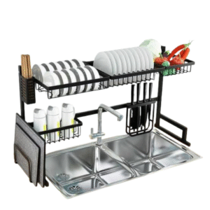 Over Sink Dish Rack – Bartan Storage & Drying Organizer